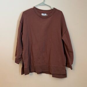 M/L Old Navy Brownish Pink Sweatshirt and Sweatpants Set